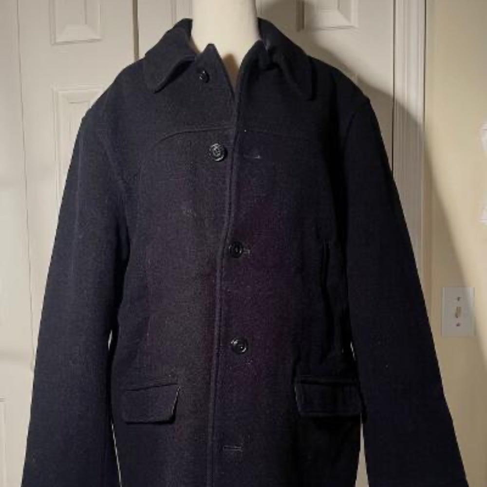 MAKE AN OFFER !!! J.Crew Brand New (NWT) Men's Wool Overcoat Navy Blu Sz XL